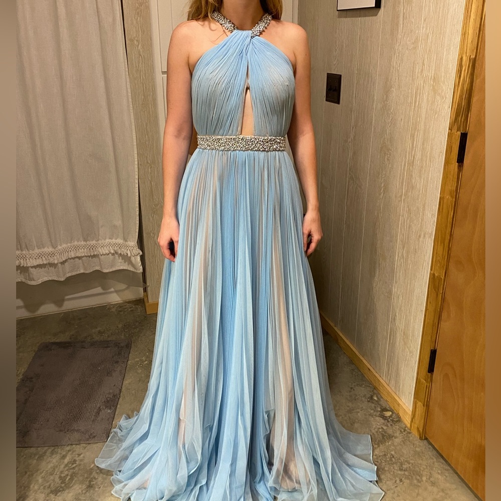 Sherri Hill blue dress never worn